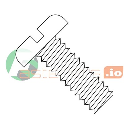Newport Fasteners #2-56 x 1/2 in Slotted Pan Machine Screw, Plain Nylon, 2500 PK 540482